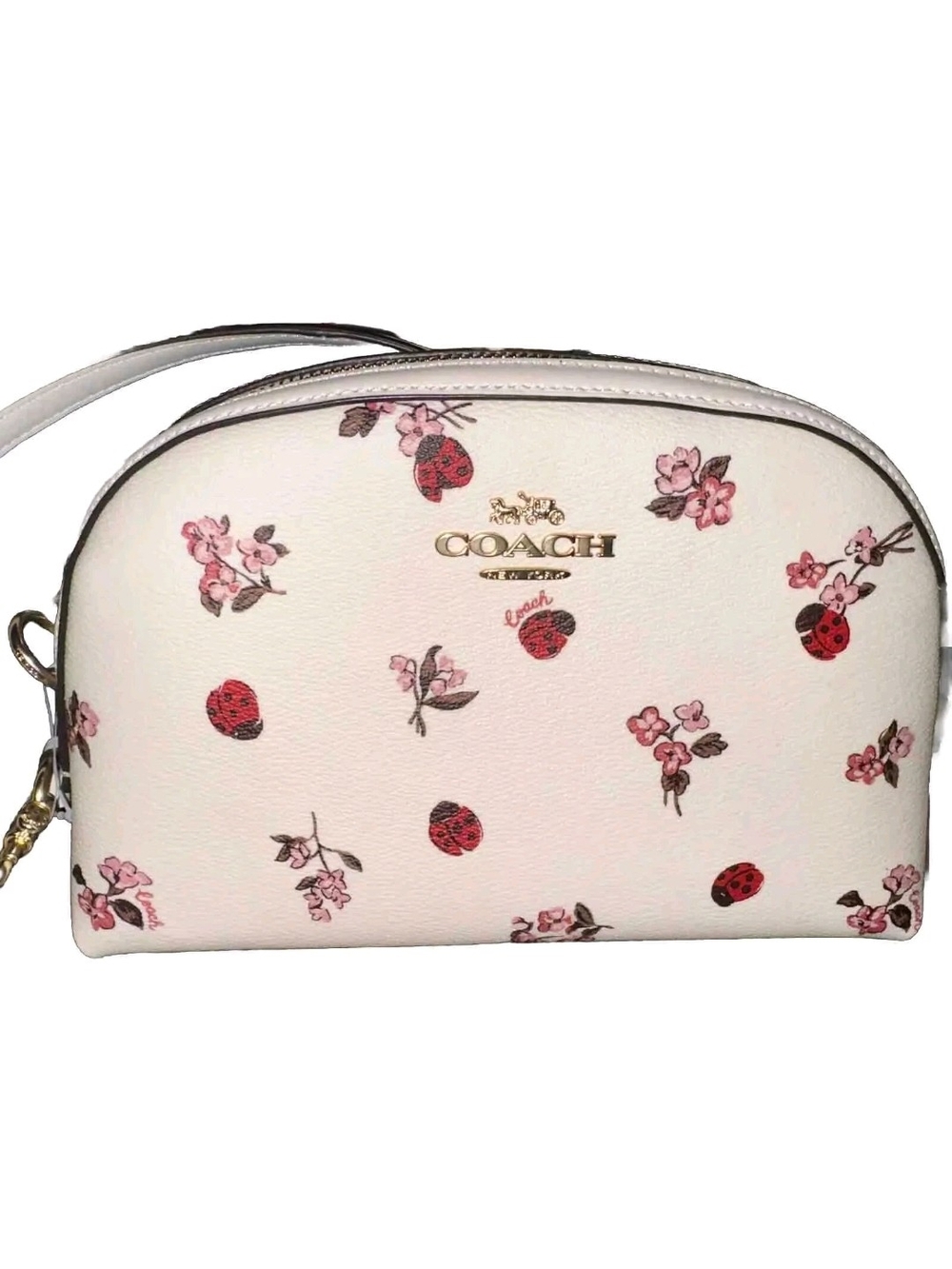 Coach Madi Crossbody With Ladybug Floral Print